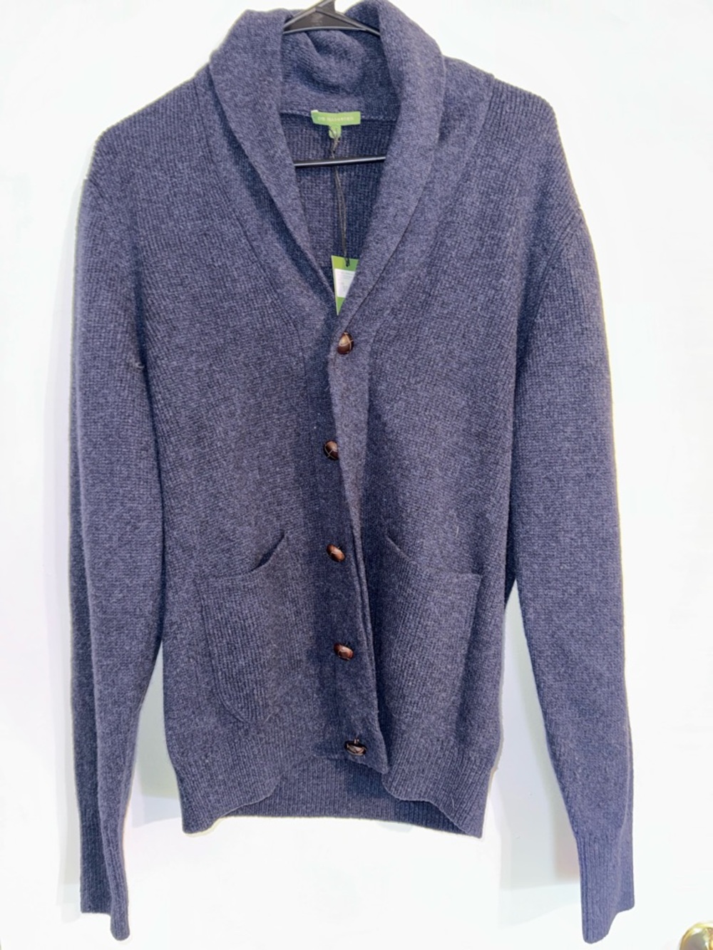 Sid Mashburn Men's Shawl Collar Cardigan - Navy